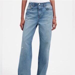 Madewell Low-Slung Baggy Jeans HEMMED size 25 K24
